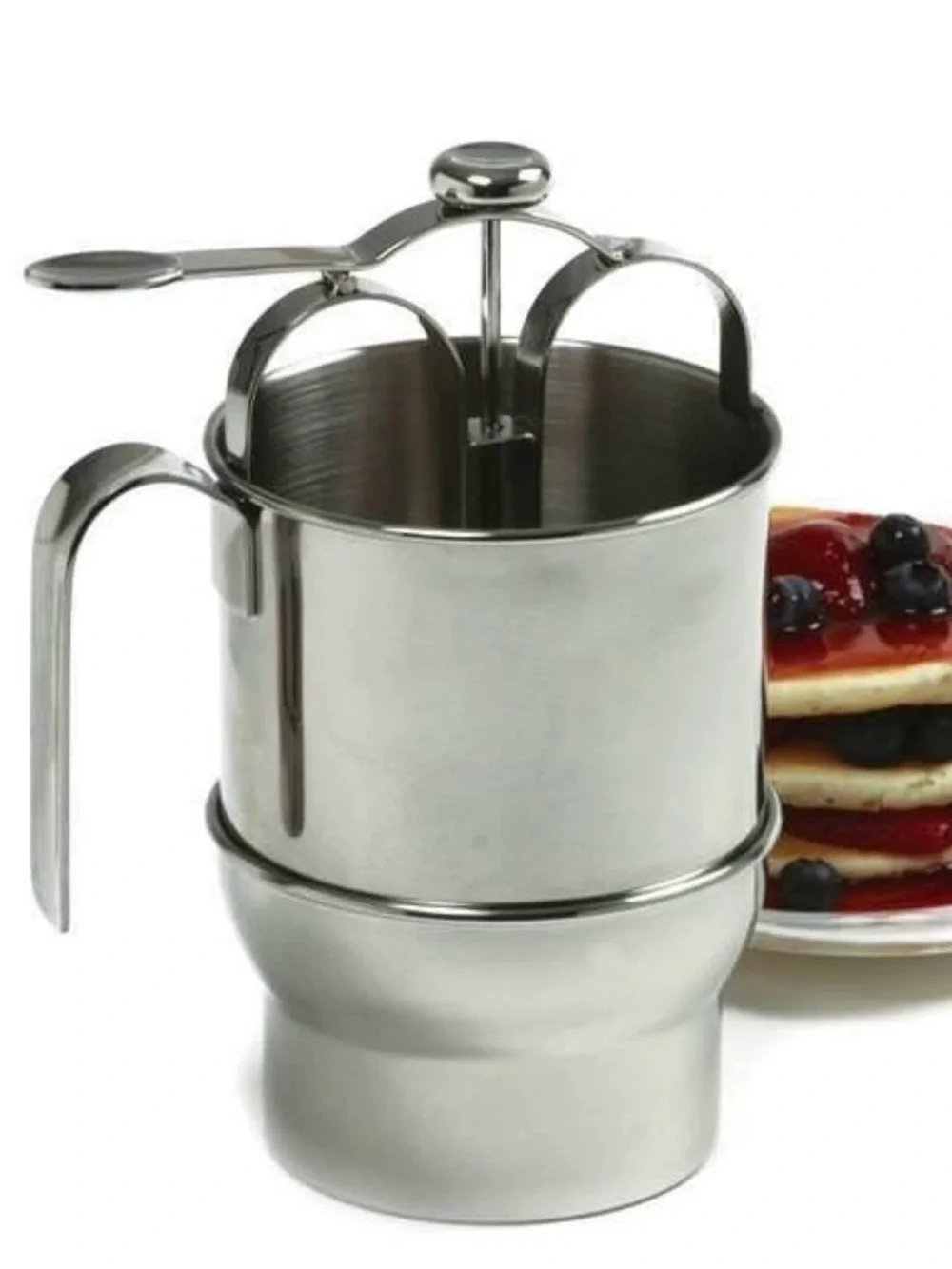 Norpro stainless steel pancake dispenser with nib 3170